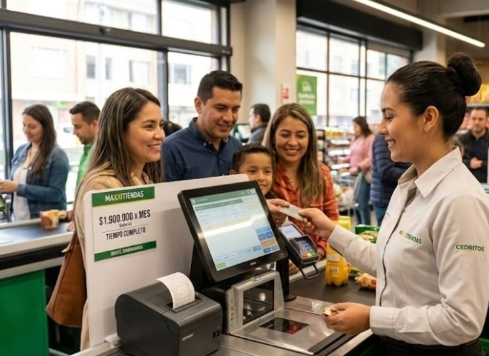 Cajera y Especialista en Servicio al Cliente para Supermercado en Cedritos
