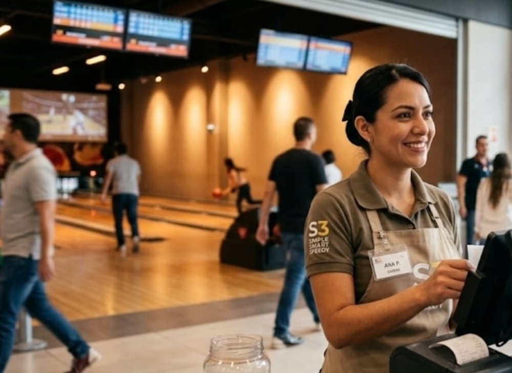 Cajero en Entorno de Entretenimiento y Recreación